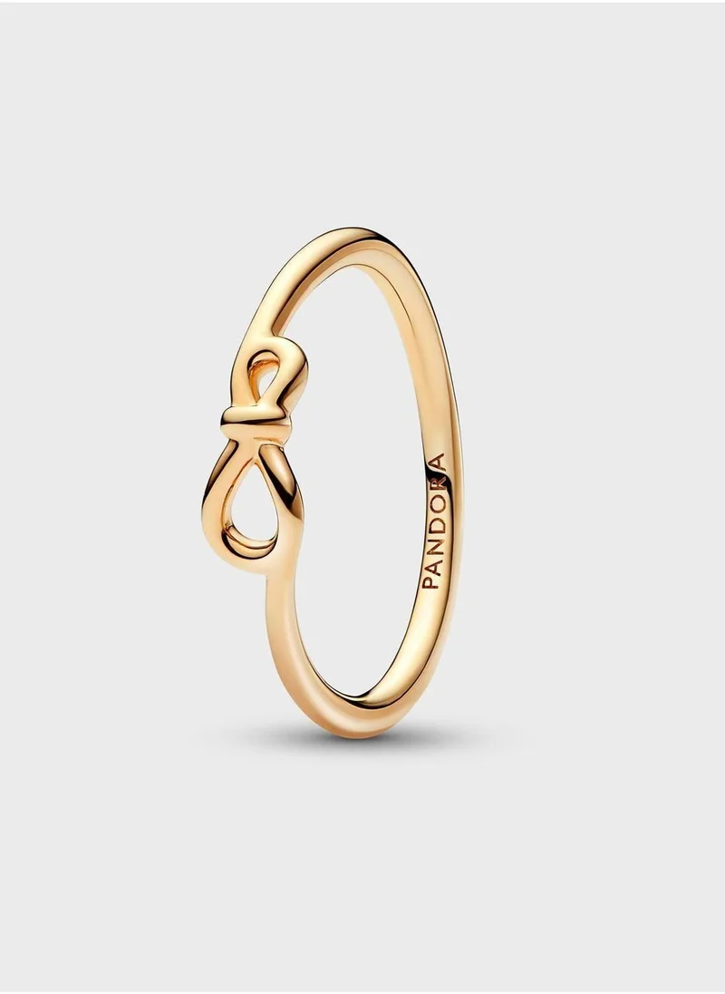 14K Gold-Plated Infinity Ring Gold