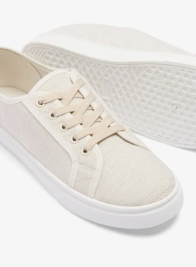 Linen Slip-On Trainers – image 2