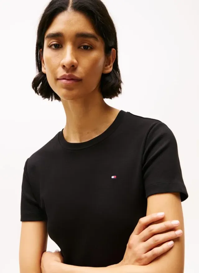 Cody Slim V-Neck T-Shirt Black – image 3