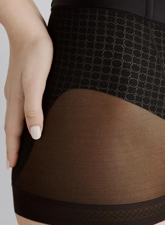 Printed Shapewear Briefs Black – image 3
