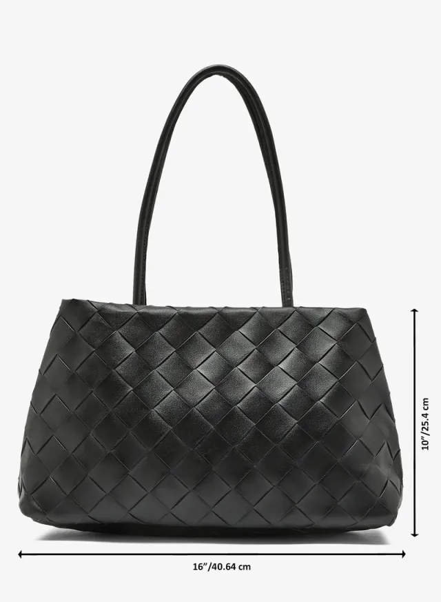 Woven Textured Tote Bag – image 5