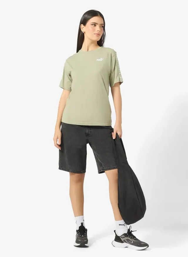 Essential Tape Relaxed T-Shirt Pastel Gray – image 4