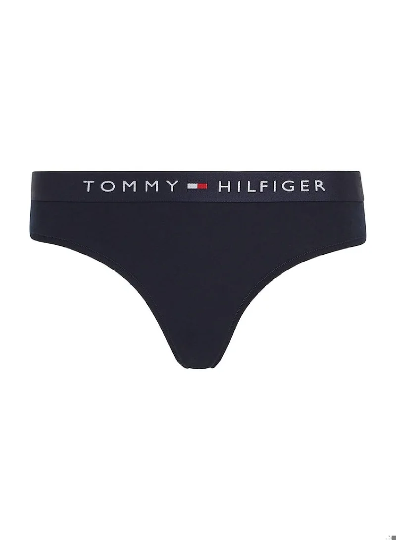 Logo Waistband Thong Deep Midnight Blue
