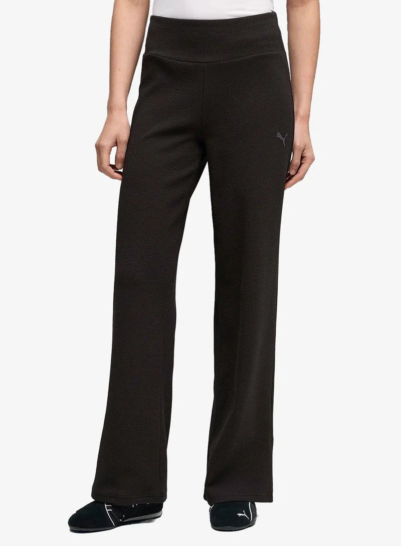 Essential Elevated Straight Leg Pants Charcoal