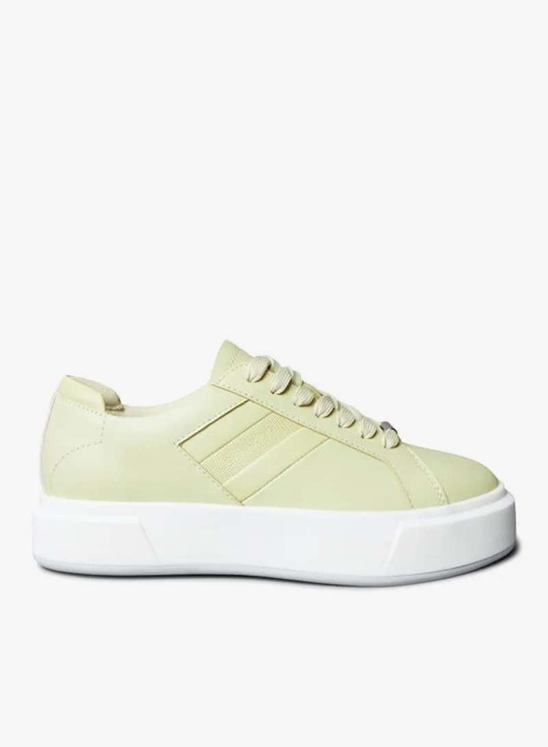 Logo Tape Leather Trainers