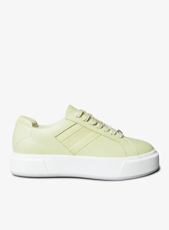 Logo Tape Leather Trainers