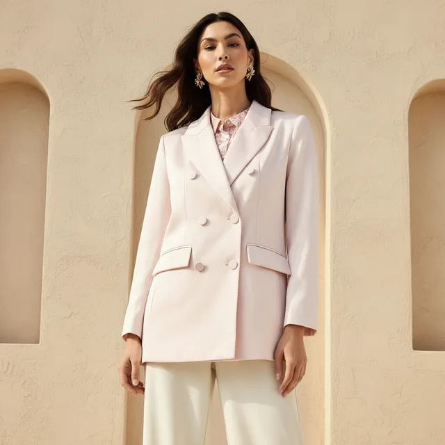 Satin Notched Lapel Jacket