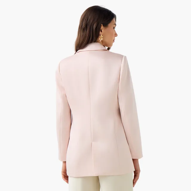 Satin Notched Lapel Jacket – image 4