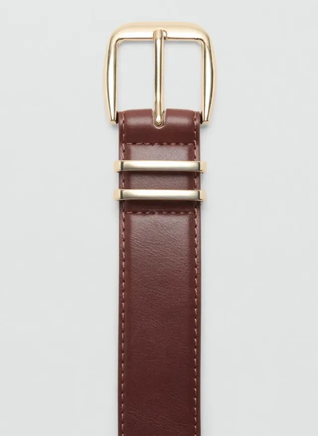 Square Buckle Belt 30-Marron – image 4