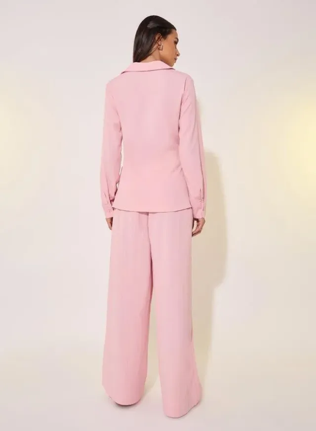 Wrap Button Top & Pants Set – image 5