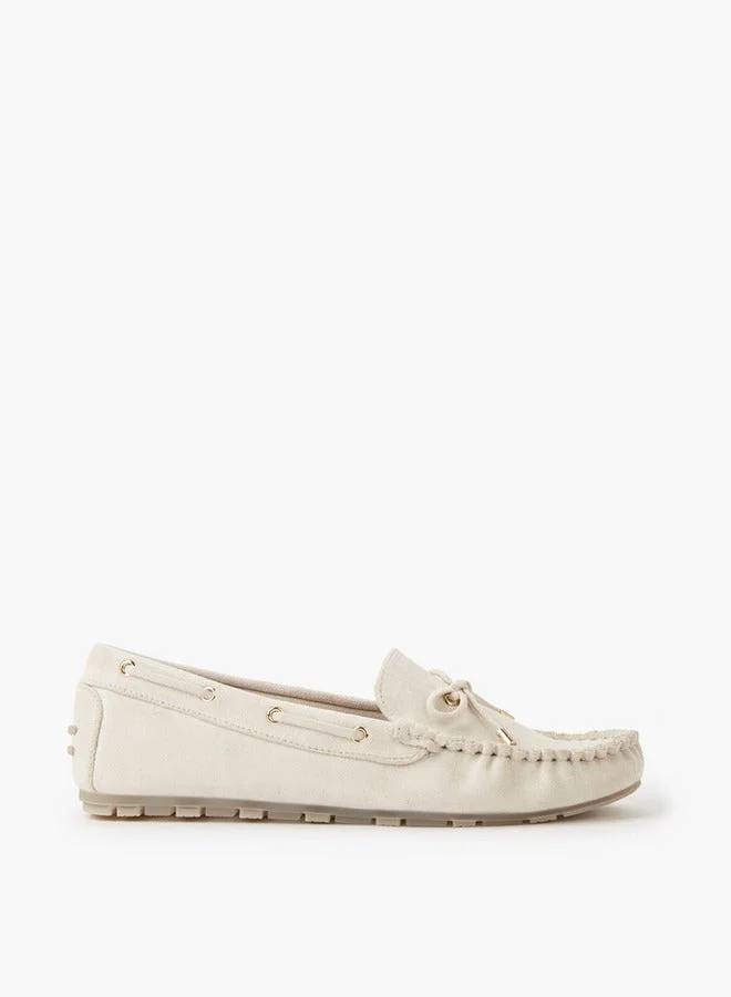 Women's Slip-On Moccasins Beige