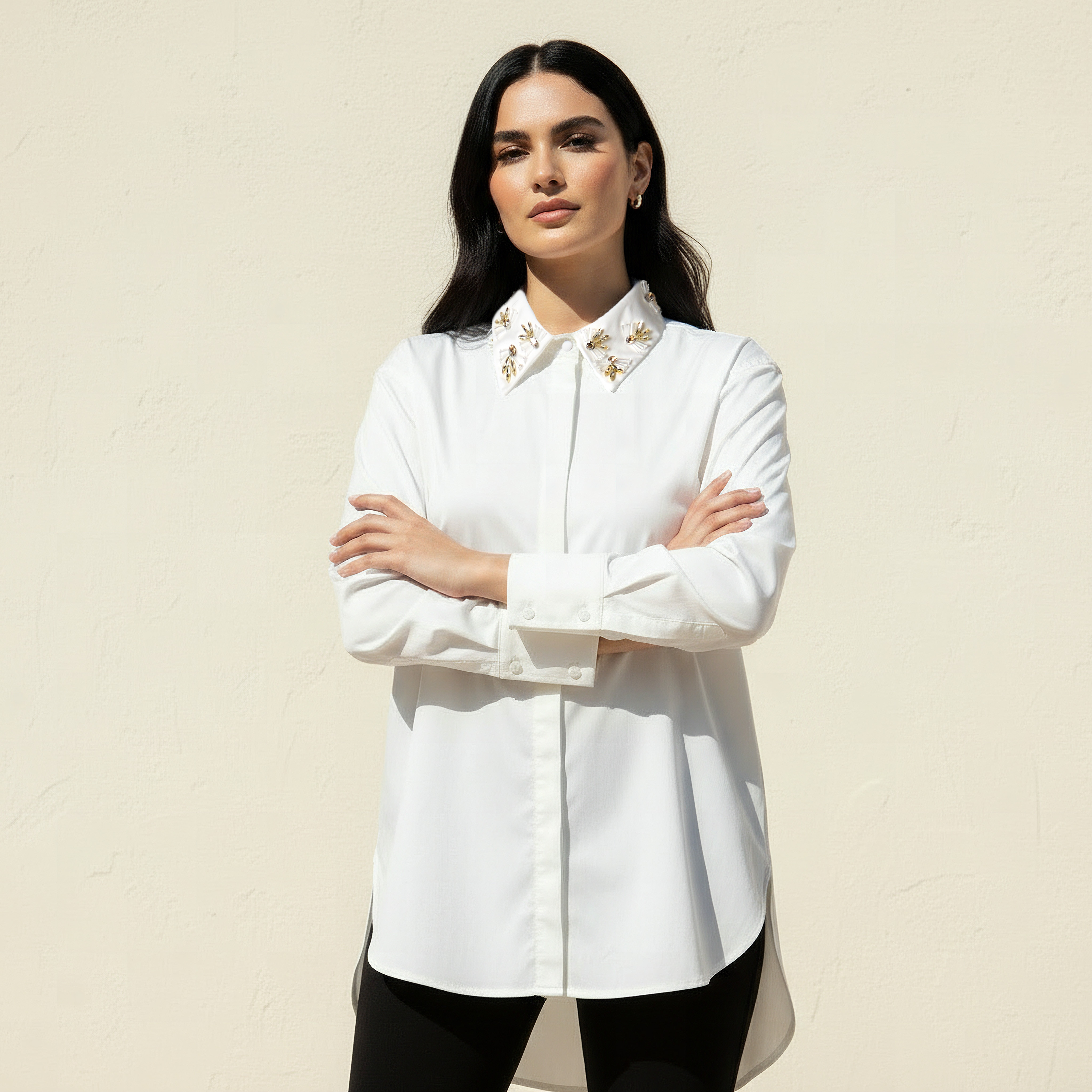 Embellished Iconic Shirt White