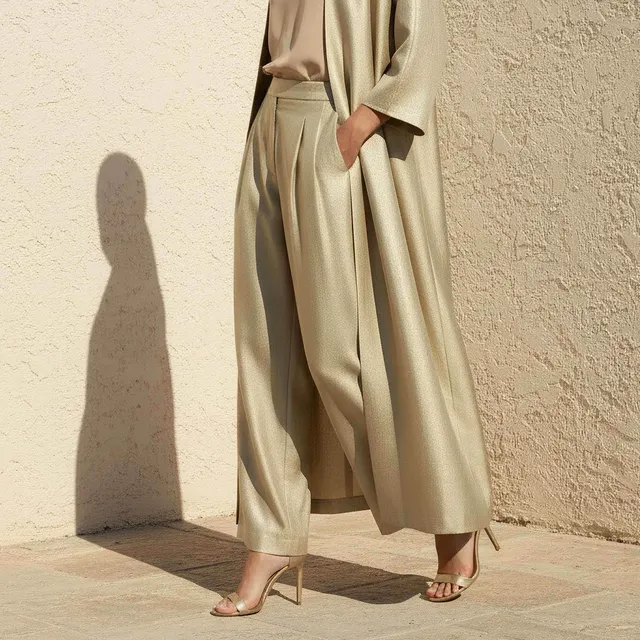 Iconic Longline Kimono Jacket Beige