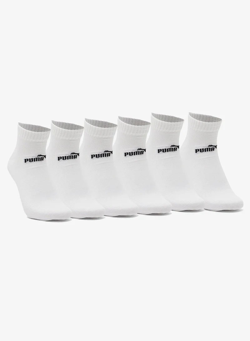 Elements 6-Pack Quarter Socks White