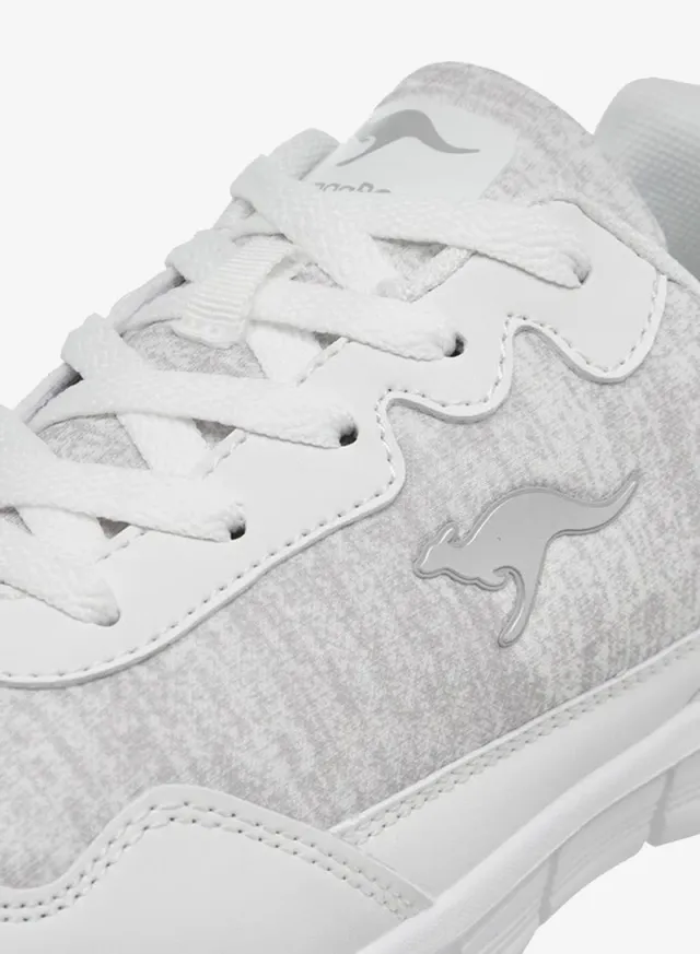 Women's Knit Sneakers with Embroidered Logo and Lace-Up Closure – image 4