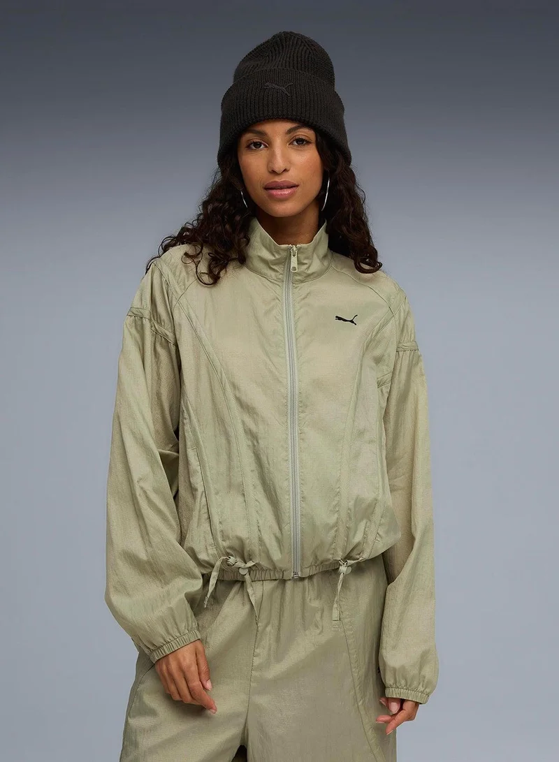 Dare To Oversized Woven Jacket Light Beige