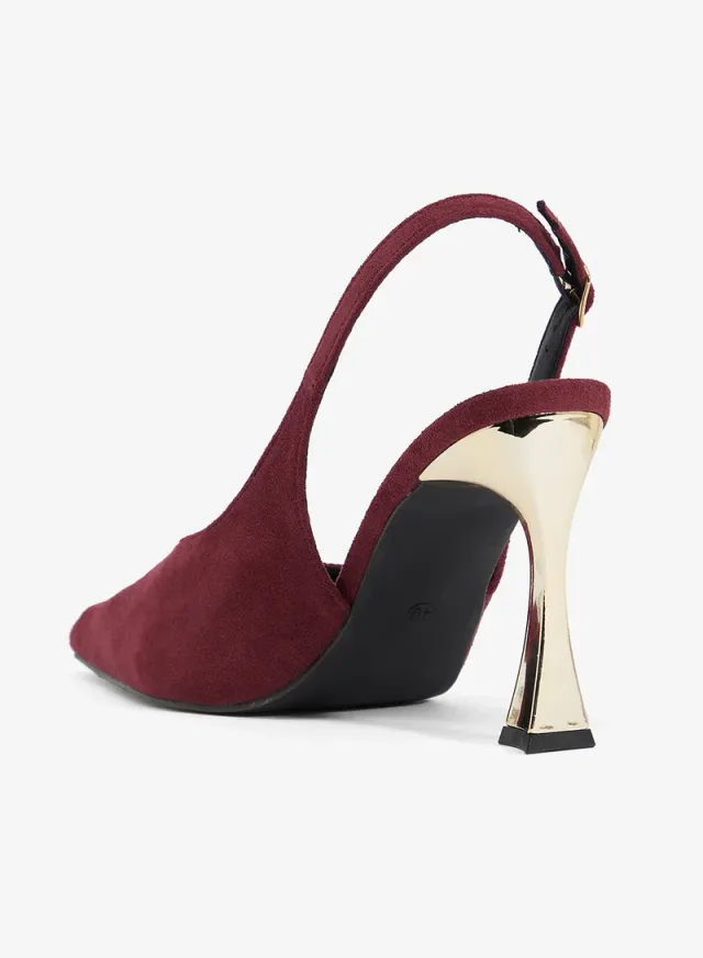 Statement Heel Slingback Pumps – image 3