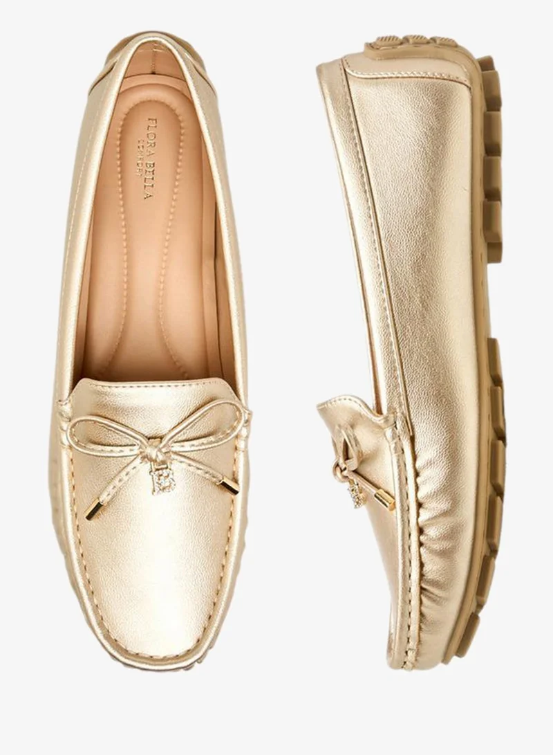 Women's Bow Detail Loafers Golden Yellow