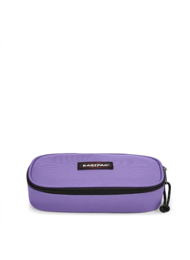 Oval Single Petal Hard Pencil Case Amethyst