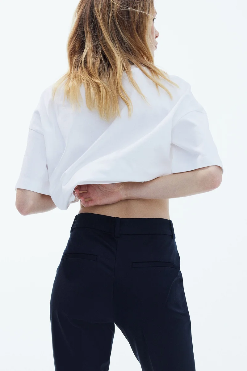 Cigarette Trousers Midnight Blue