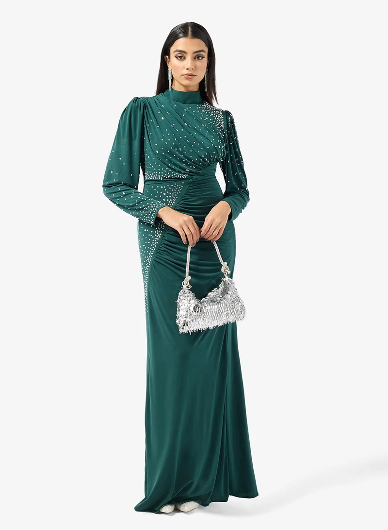 Embellished Formal Evening Gown
