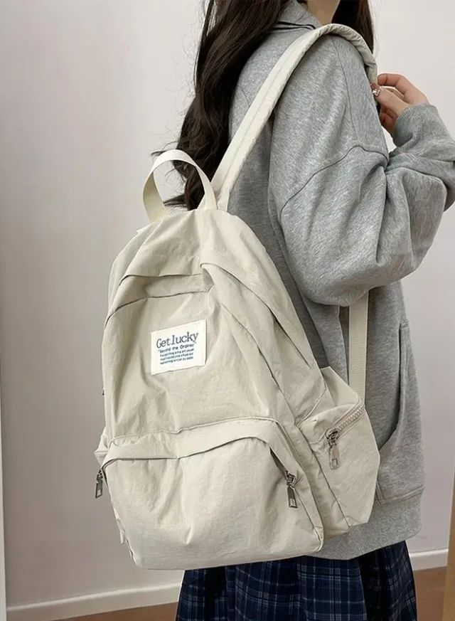 Take Two Solid Zip Closure Backpack – image 6