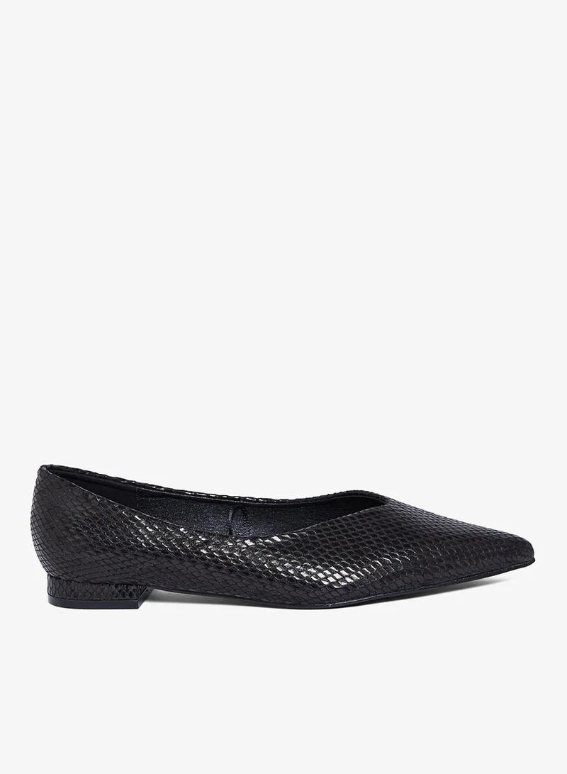 Geoomnii Women's Slip-On Ballet Flats Black