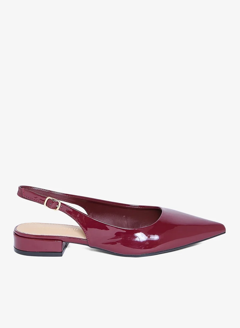 Geoomnii Women's Slip-On Ballet Flats Red