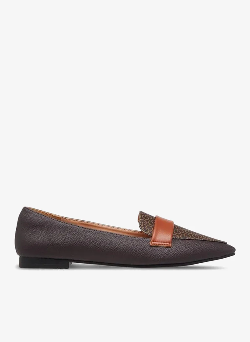 Women's Pointed Toe Loafers Brown