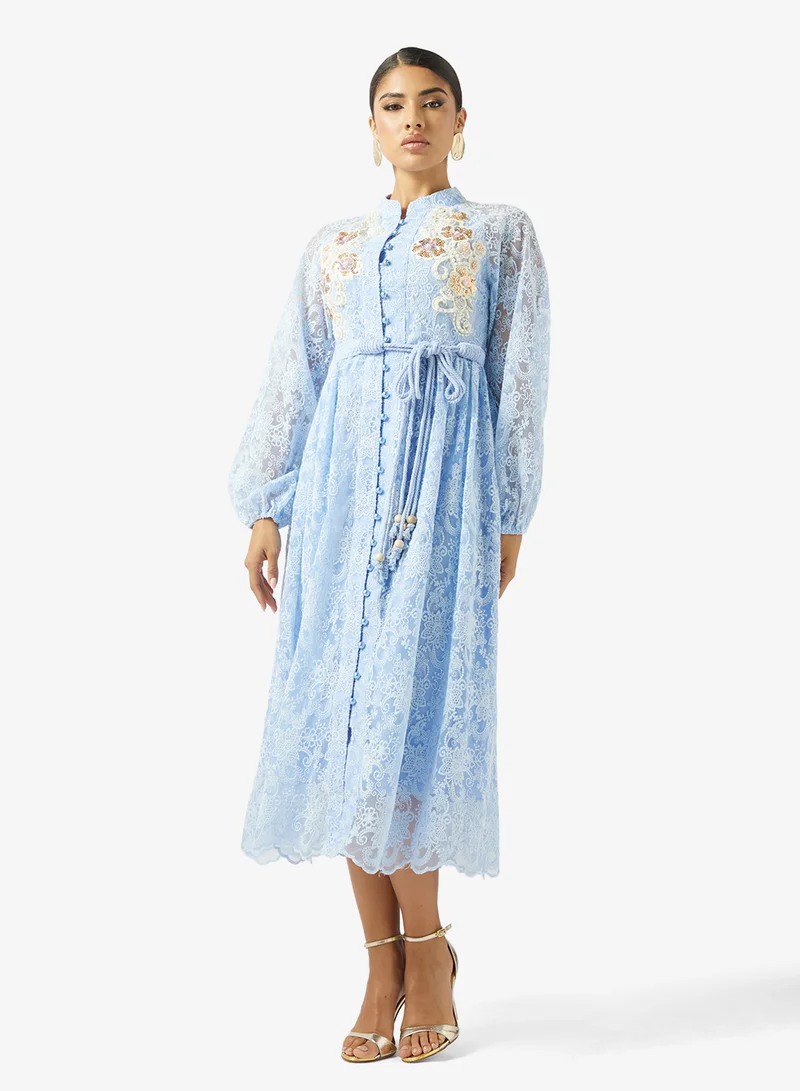 Embroidered Lace Dress