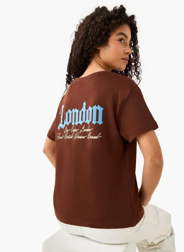 تيشيرت قطني بطبعة شعار Lee Cooper – صورة 4