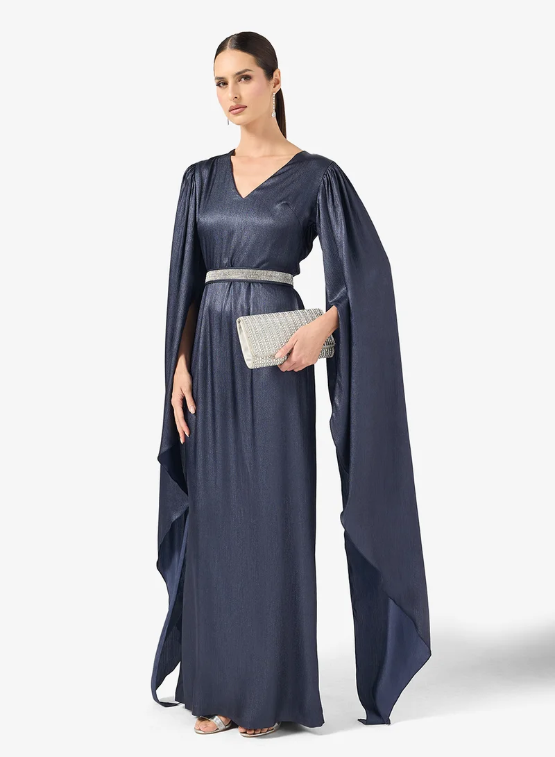 Shimmer Puff Sleeve Dress