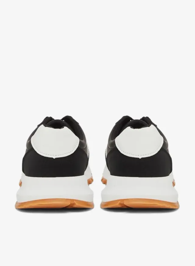 Striped Lace-Up Sneakers Black – image 4