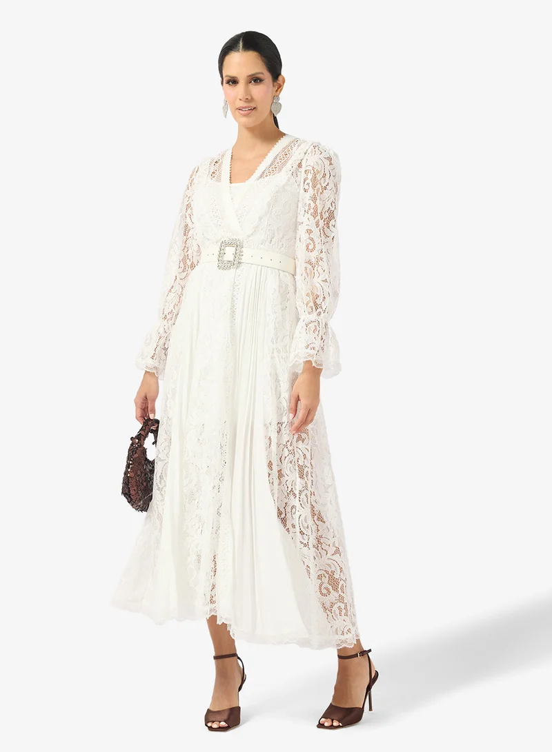 Elegant Lace A-Line Dress