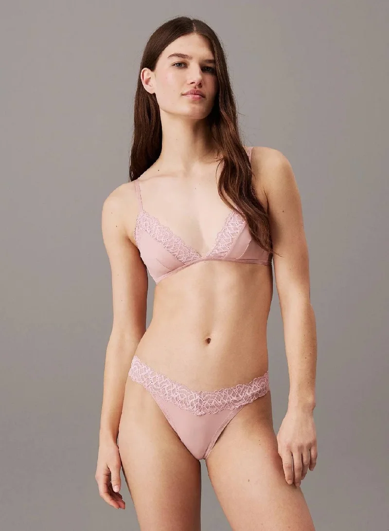 CK Attraction Triangle Bra Pale Rose
