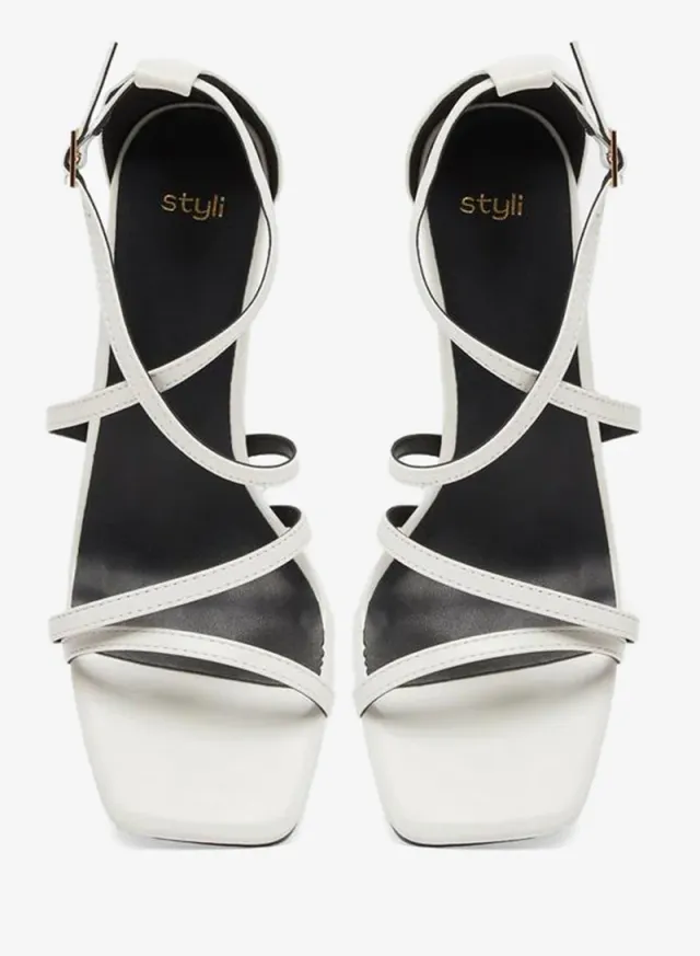 Strappy Tiered Block Heel Sandals – image 5