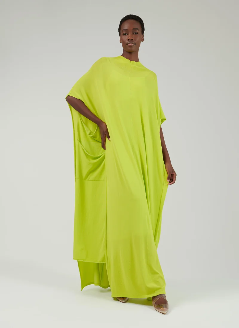 Cocoon Knit Kaftan Yellow