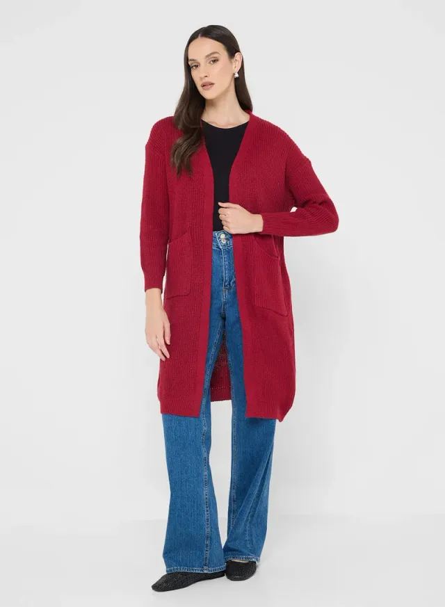 Open Cable Knit Cardigan – image 4