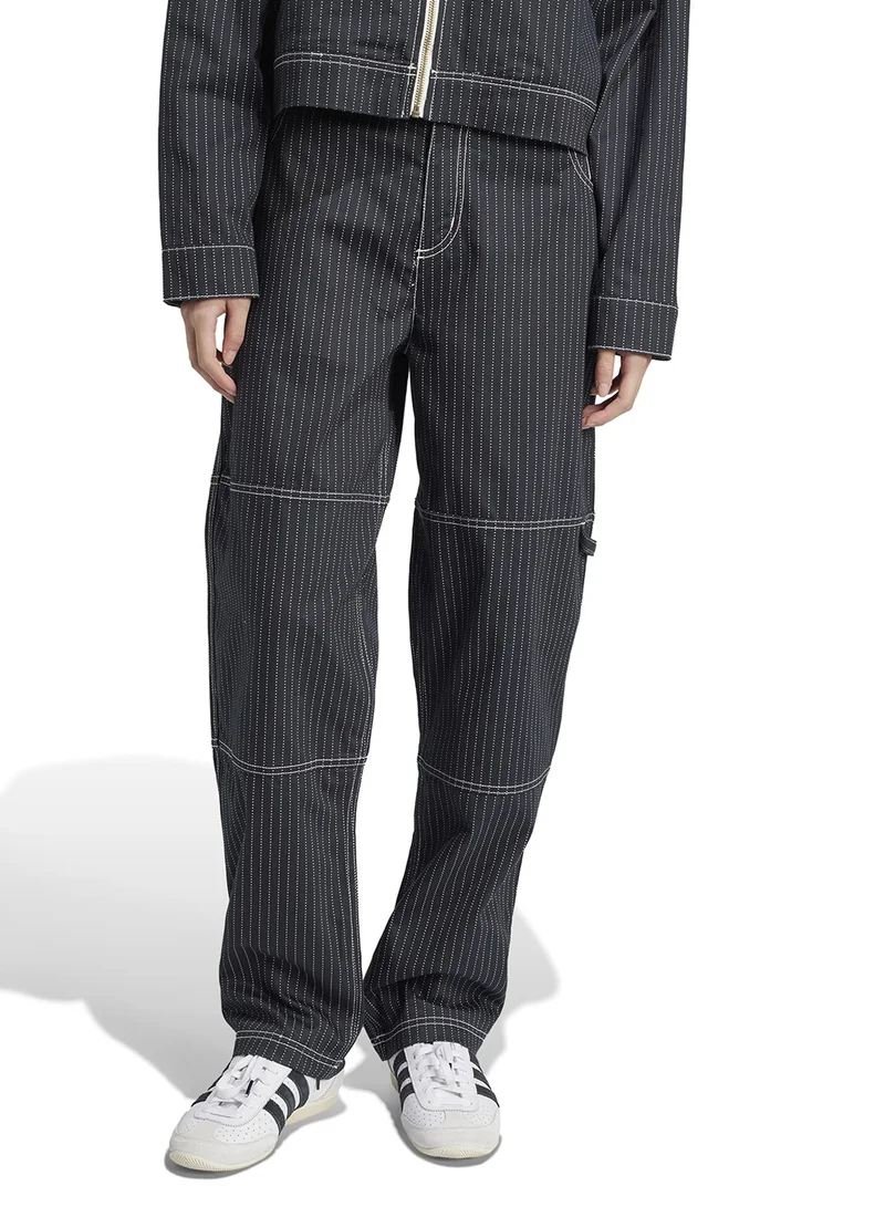 Printed Utility Pants Grey