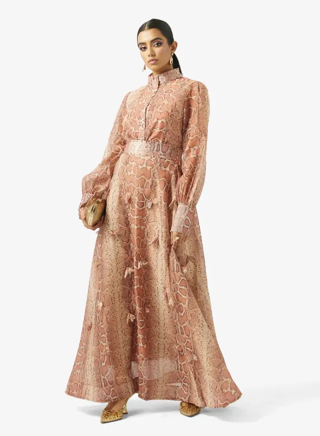 Printed Top & Skirt Set Pastel Pink – image 5