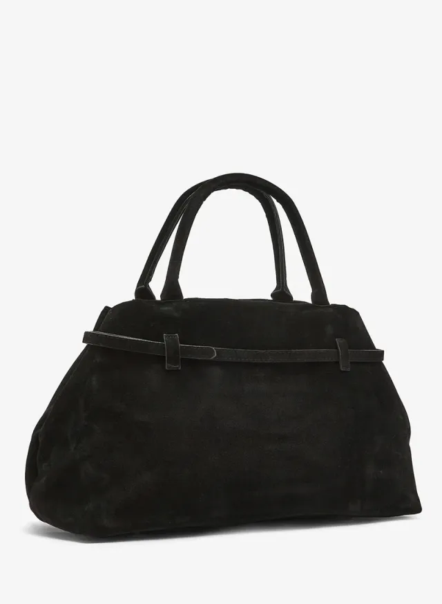 حقيبة يد جلد سويدي بإبزيم – صورة 2