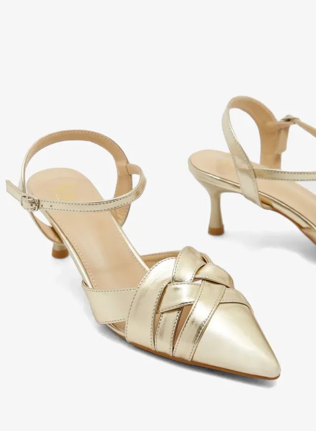 Interwoven Ankle Strap Pointed Pump – image 4