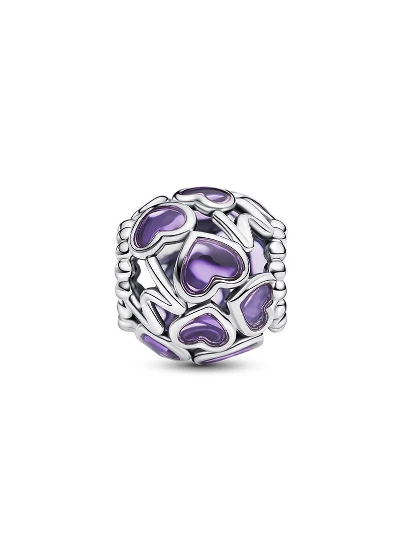 Mum Openwork Hearts Charm