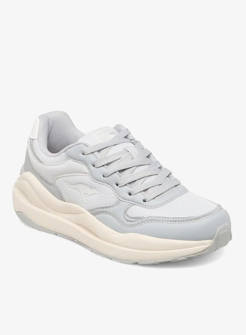 Women's Panelled Lace-Up Sports Shoes