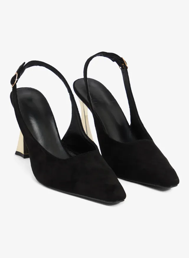 Statement Heel Slingback Pumps – image 4