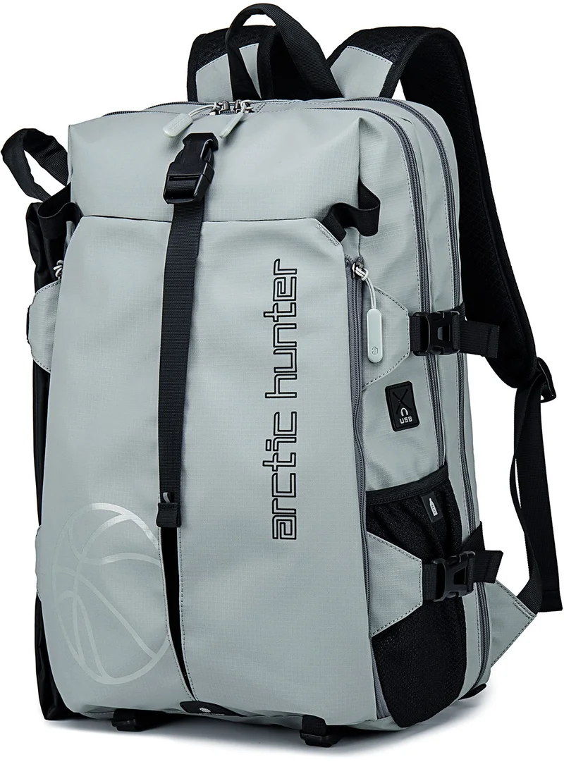 18.5" Water Resistant Gym Sports Backpack with USB Port - Blue