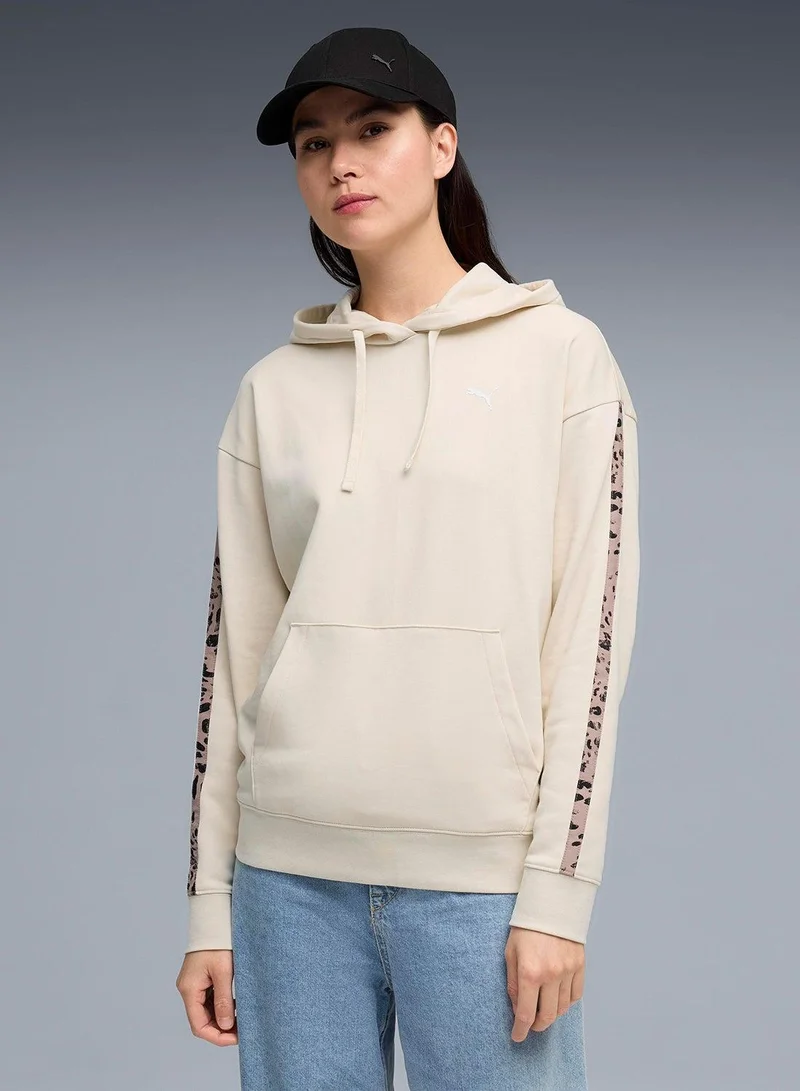 Essential Graphic Hoodie Beige