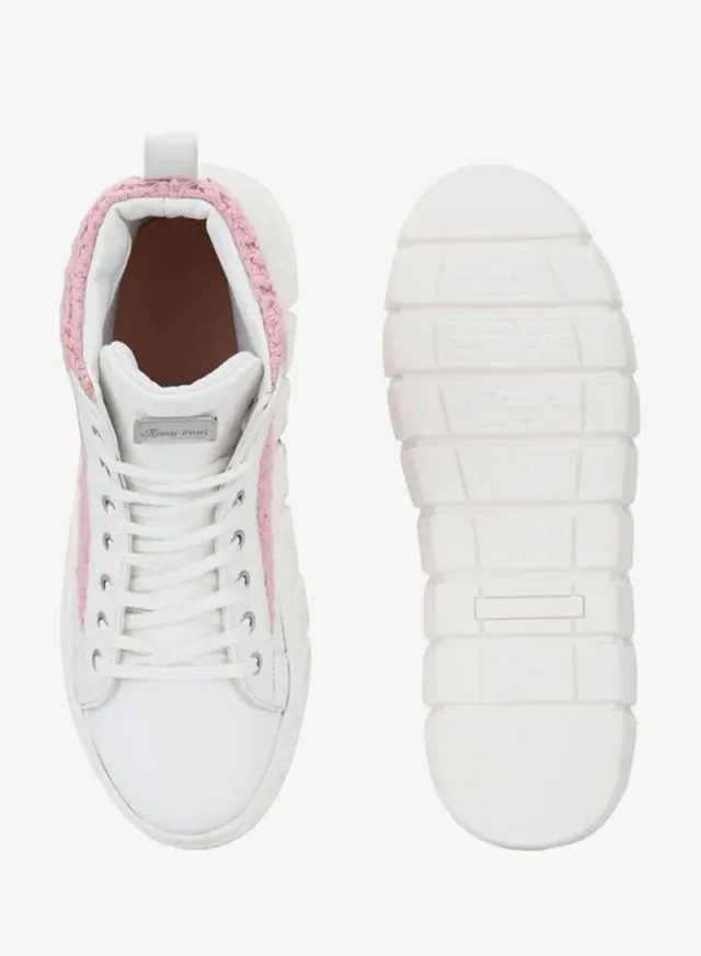 Women's Crochet High Top Lace-Up Sneakers - Fresh Feet – image 4