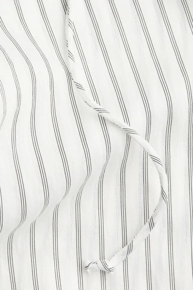 Wide Drawstring Trousers White – image 2