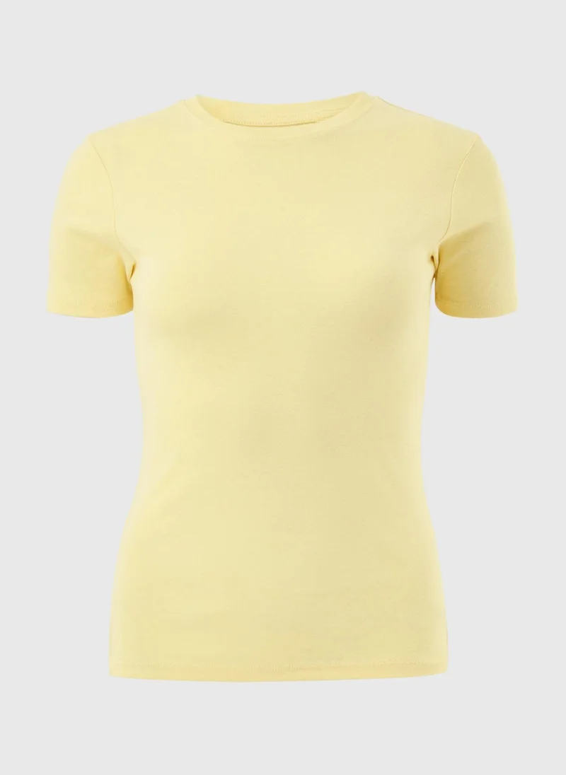 Fitted T-Shirt Yellow
